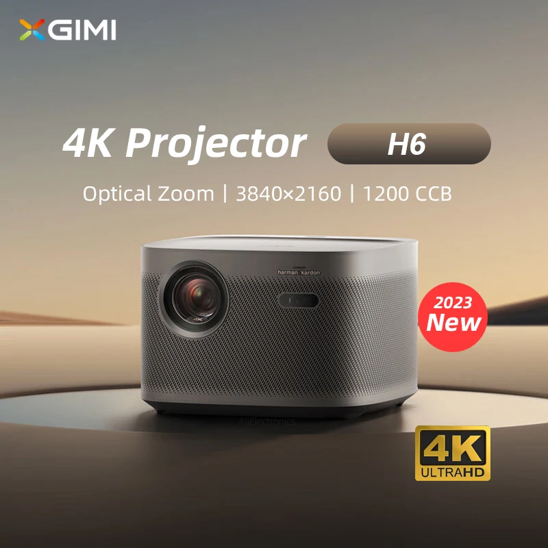 XGIMI-H6 4K 프로젝터, 3840 × 2160 dpi, 광학 줌 DLP, LED 3D 비디오 비머, 홈 시어터 시네마
