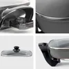 Non-Stick Electric Skillet with Tempered Glass Lid,Black and Grey,Deep-Dish Frying Pan,12"x12" Cooking Surface,One-Pot Cooking 5