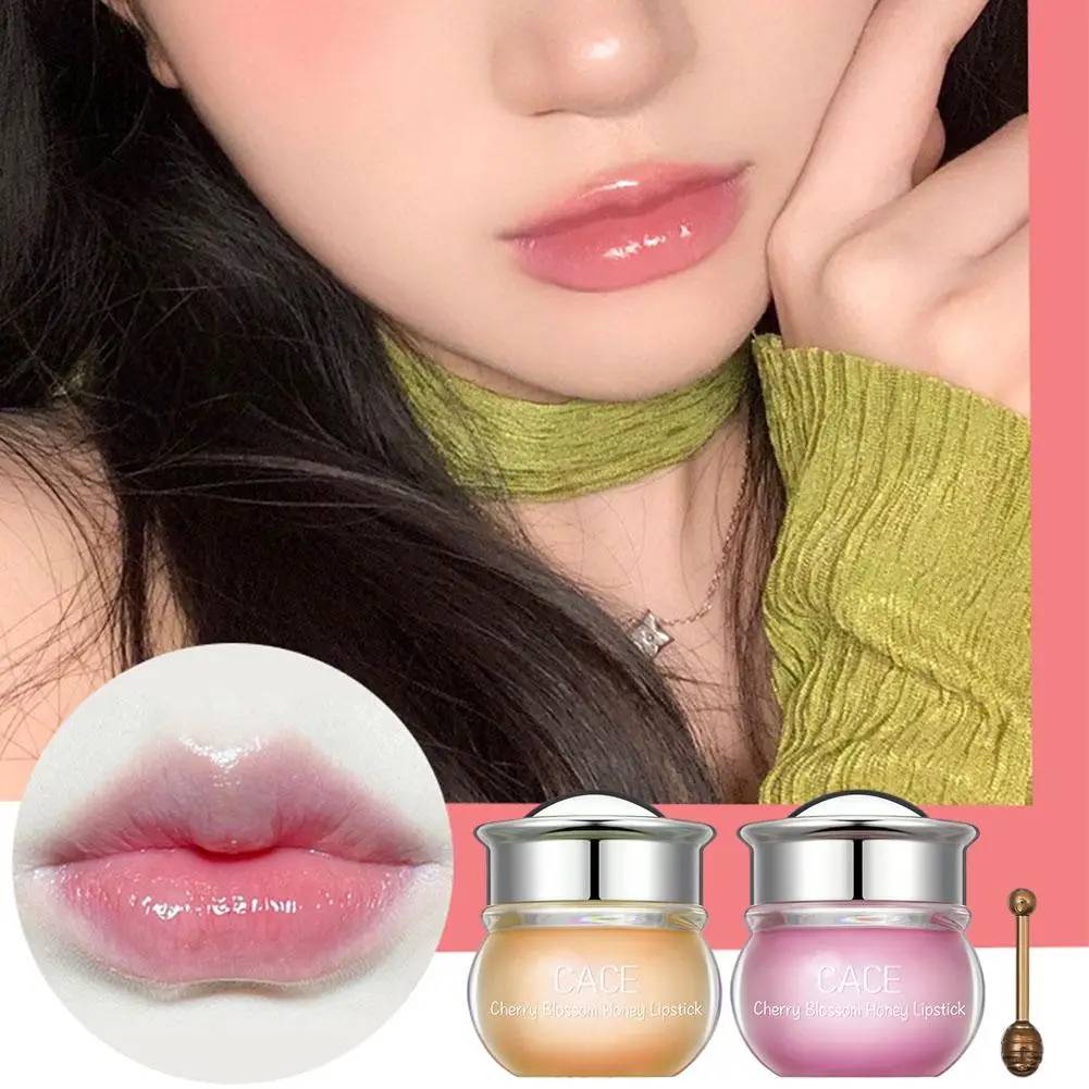 

New Honey Blossom Lip Balm Waterproof Long-lasting Care Lipstick Hydration Lips Cosmetic Anti-drying Moisturizing H4A6
