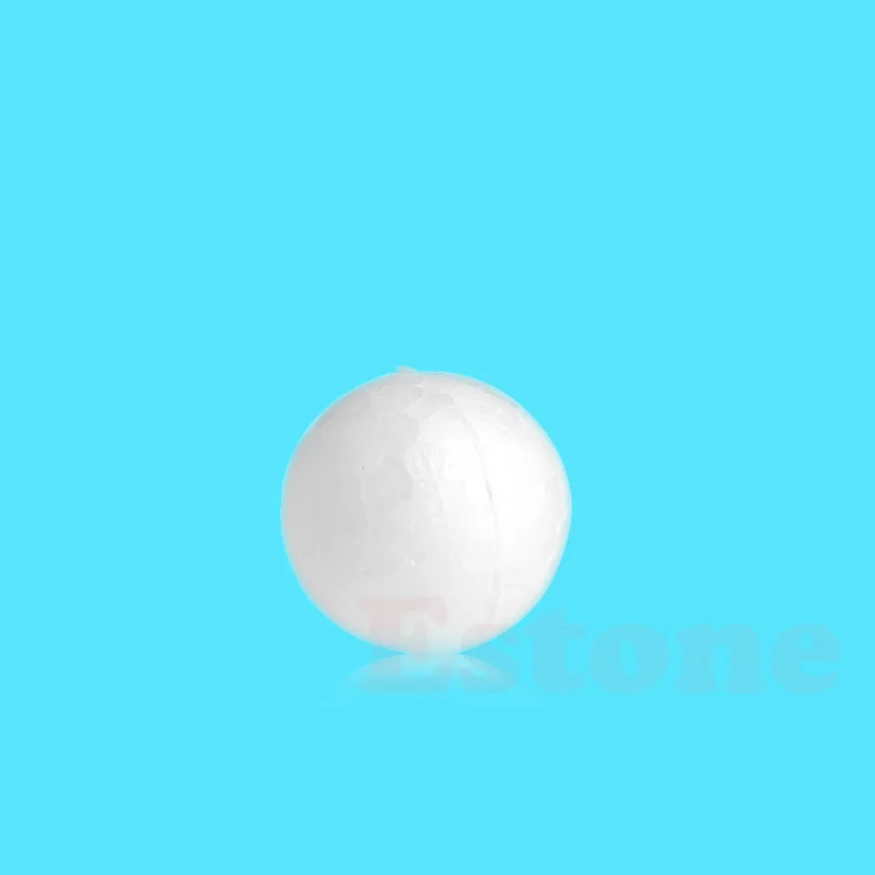 

White Foam Ball Smooth Polystyrene Styrofoam Round Foam Balls for DIY Arts Craft Ornament School Projects Decorations