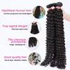 PD 30 32 36 40 Inch Deep Wave Human Hair Bundles Brazilian Remy Unprocessed Weaving Curly Hair Bundles Weave Extensions Deals 5