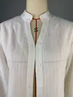 Mode chemises blanches femmes à manches longues surdimensionné Blouse 2025 nouveau printemps été Tops basiques coton Chic chemise pour les femmes 6