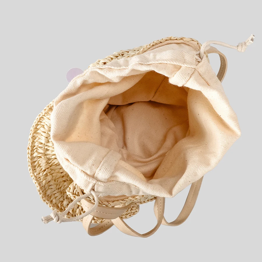 Crossbody Bag Creative Sequins Fish Shaped Straw Women Shoulder Bags Paper Woven Crossbody Bag Cute Summer Beach Bag Small Female Purses