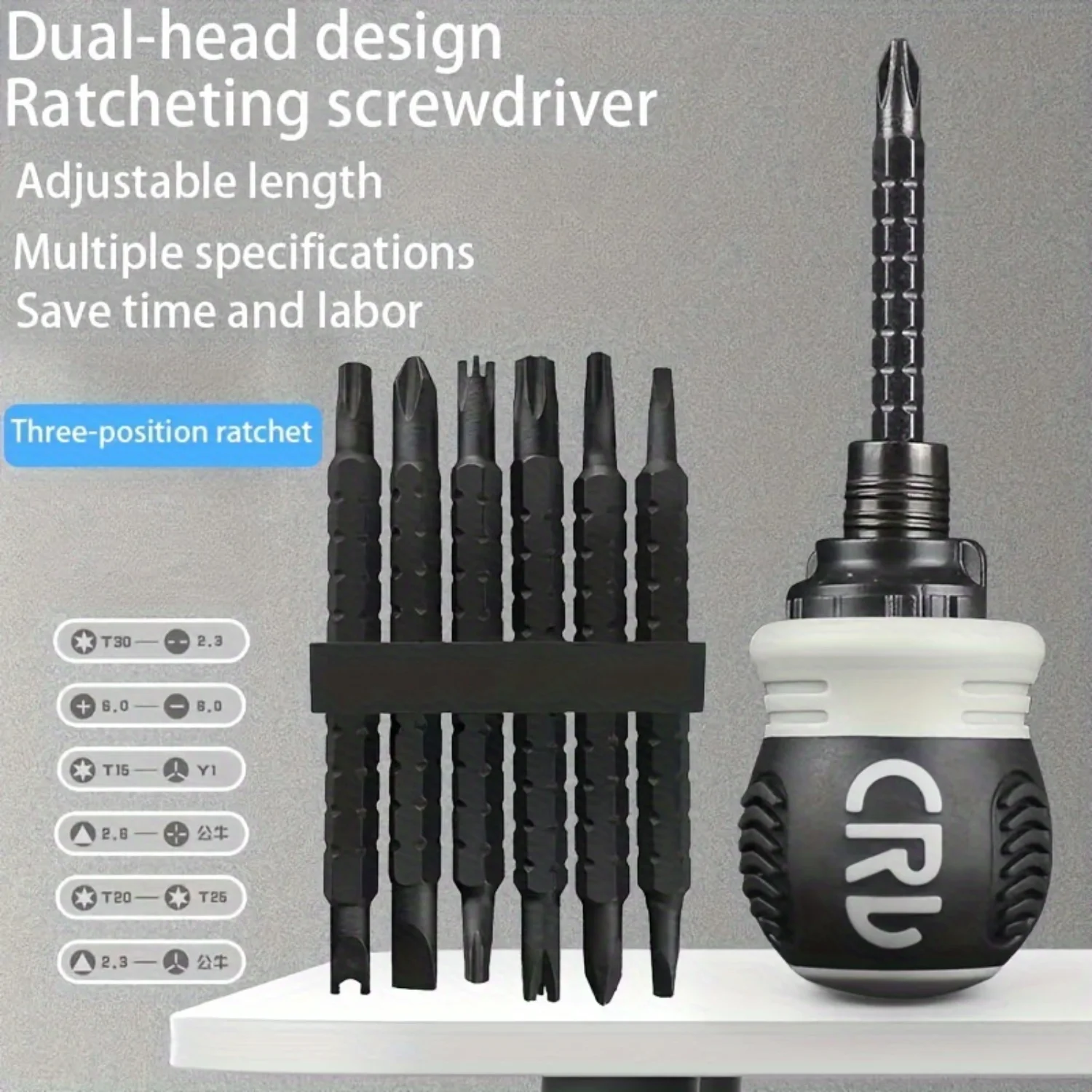 1 세트 래칫 이중 목적 드라이버 세트 |   다중 텔레스코픽 디자인 |   특수 모양의 비트 조합 |   빠르고 효율적인 집