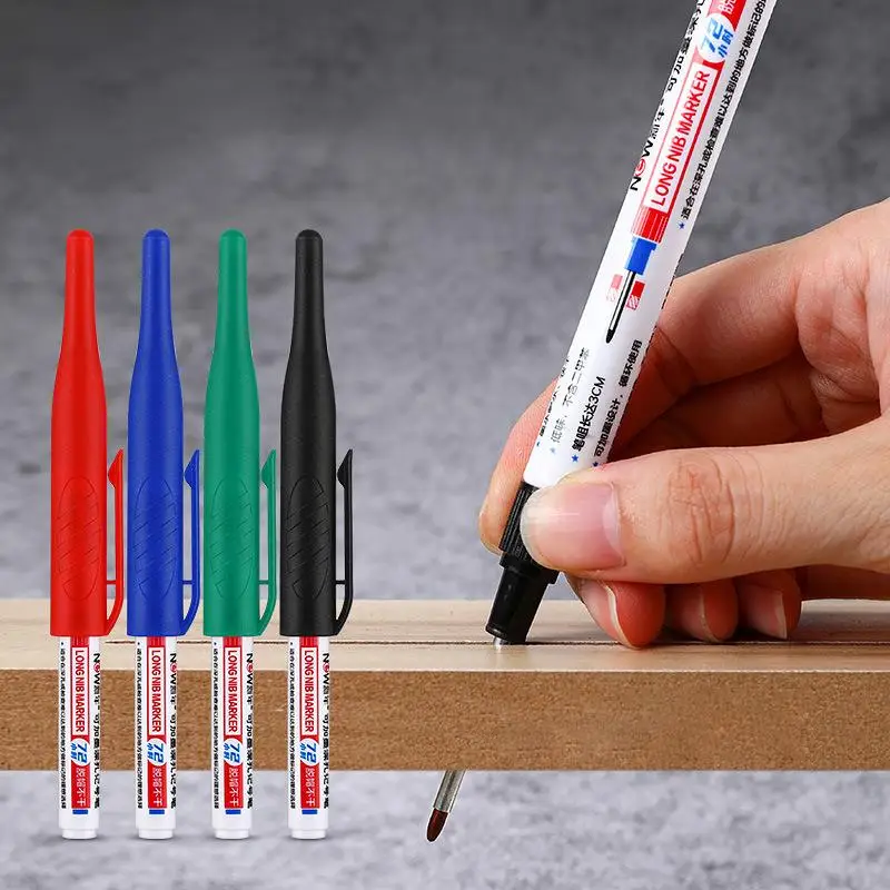 1/3/4Pcs Large Capacity Long Head Markers Pen 32mm Ink Quick Drying