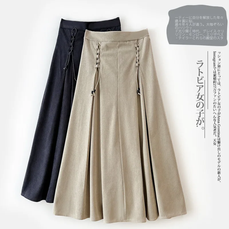 

Винтажная плиссированная юбка с высокой талией, Женская Модная элегантная офисная Повседневная трапециевидная уличная одежда в студенческом стиле