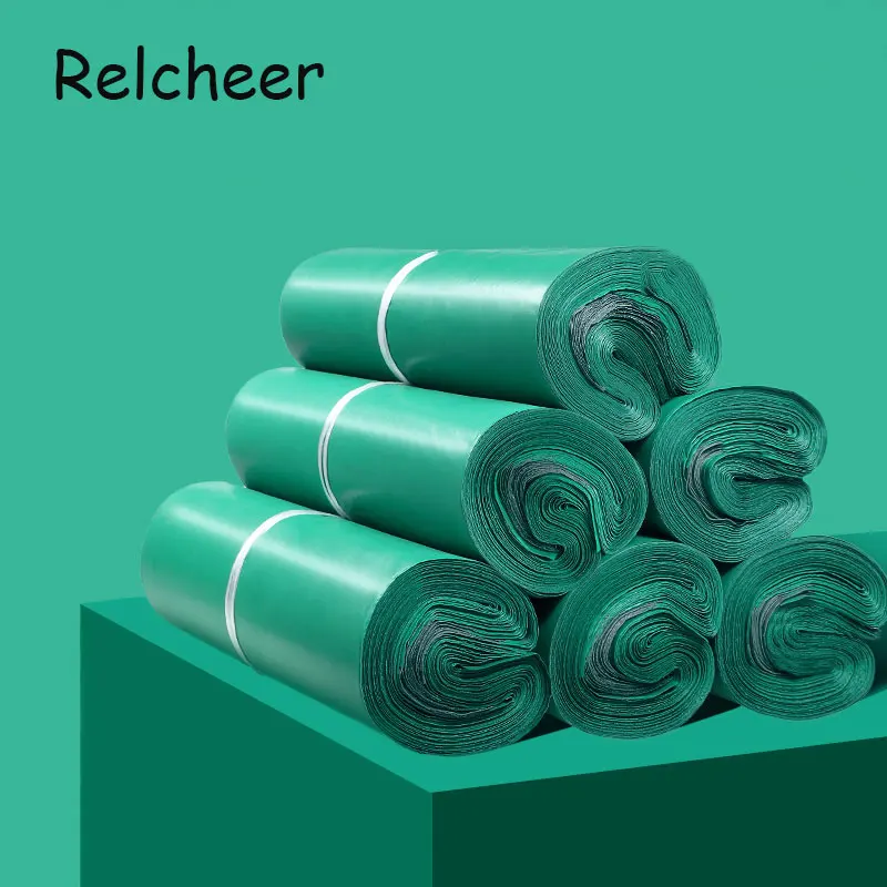 

Relcheer 50Pcs/lots PE Ecommerce Packaging Mailling Bag Self-Seal Envelope Plastic Clothing Logistics Pouch Gifts Storage Bags