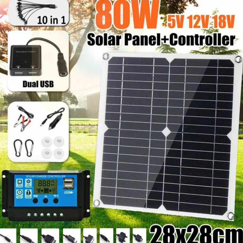 Mobile portable outdoor car camping photovoltaic module solar panel controller