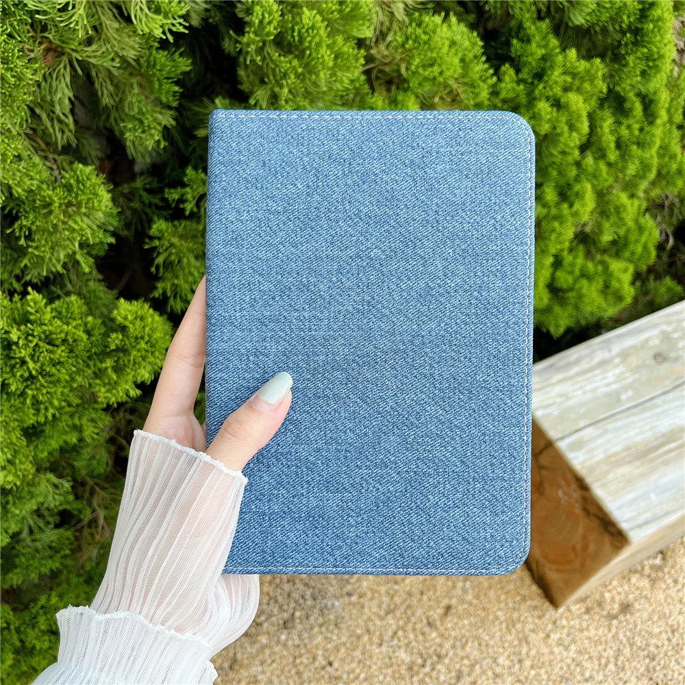 

Jeans Washed Color Tablet for IPad Air 5 4 IPad Pro 2021 Cover IPad 10.5 IPad 7 8 9 Th IPad Mini 6 5 4 3 2 IPad 10th 2022