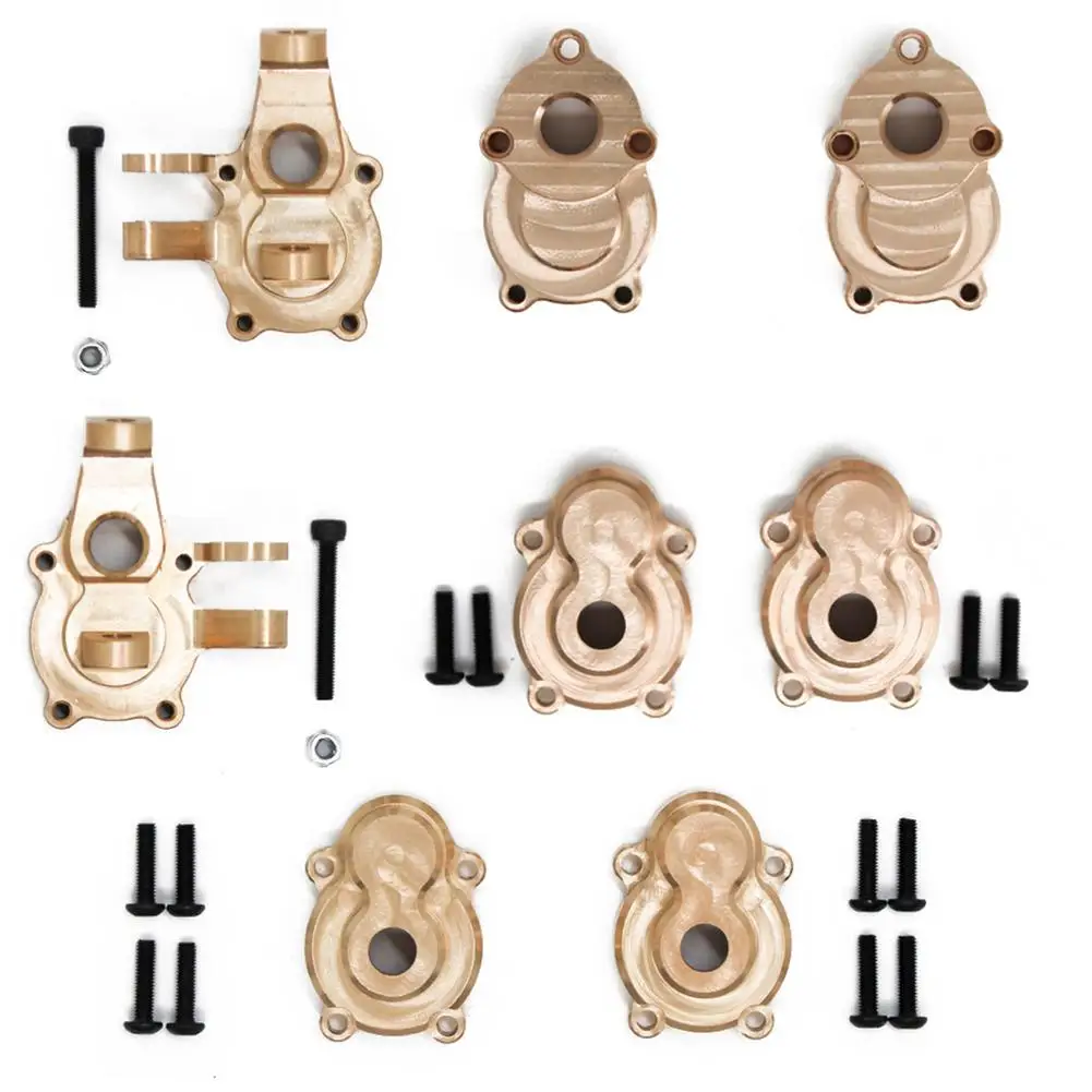 

Brass Front Steering Block Upgraded Accessories Compatible For YK 1/8 1/10 Remote Control Climbing Car 4082/4102