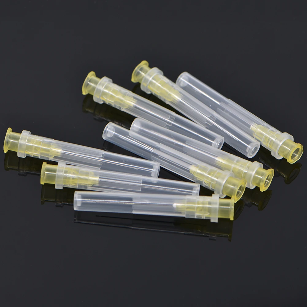 

100 pcs Dental Endo Irrigation Needle Tip 25G/27G/30GA 30G End-Closed Side Hole Endo Syringe Root Canal Washing Needle Tip