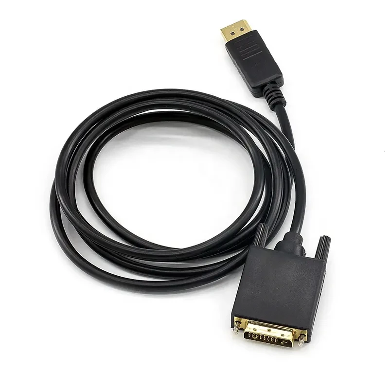 DP To DVI 24 1 Cable Adapter-DisplayPort 1080P Conversion Cable For Monitor Projector 1.8m