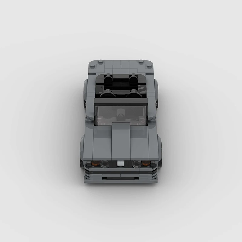 오픈 카 스피드 챔피언 레이싱 시티 카브리올레 MOC M3 E30 컨버터블 런어바잉 차량 모델 빌딩 블록 브릭, 어린이 장난감 선물