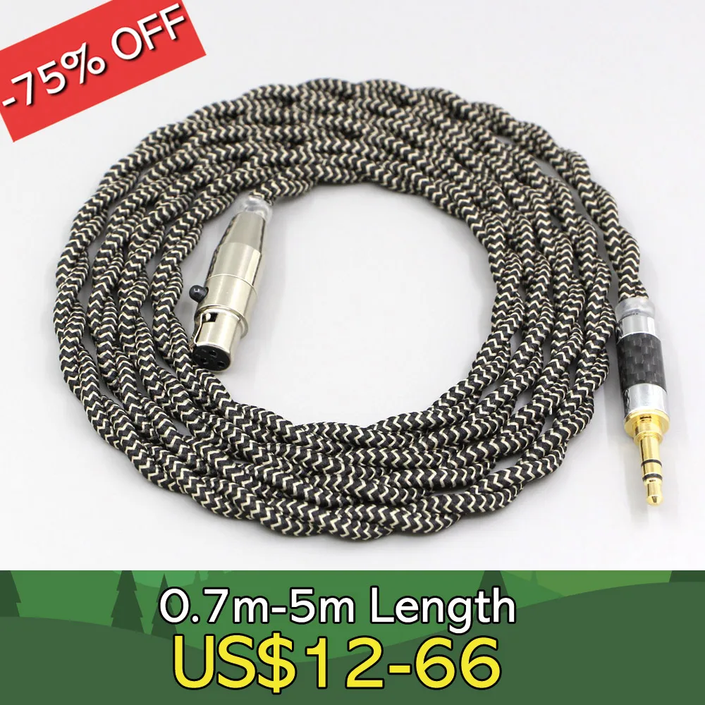 

2-жильный 2,8 мм защитный плетеный кабель для наушников Litz OFC для Beyerdynamic DT1770 DT1990 PRO AKG K181 pro 2015 M220 LN008070