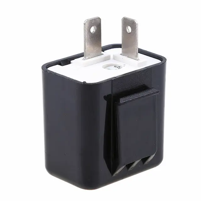 Régulateur Clignotant Vitesse Variable Relais Clignotant LED 2 Broches 12V Pour Moto - Vitesse Réglable 50-200 C/min - Élimine Le Clignotement Rapide Régulateur Clignotement Moto