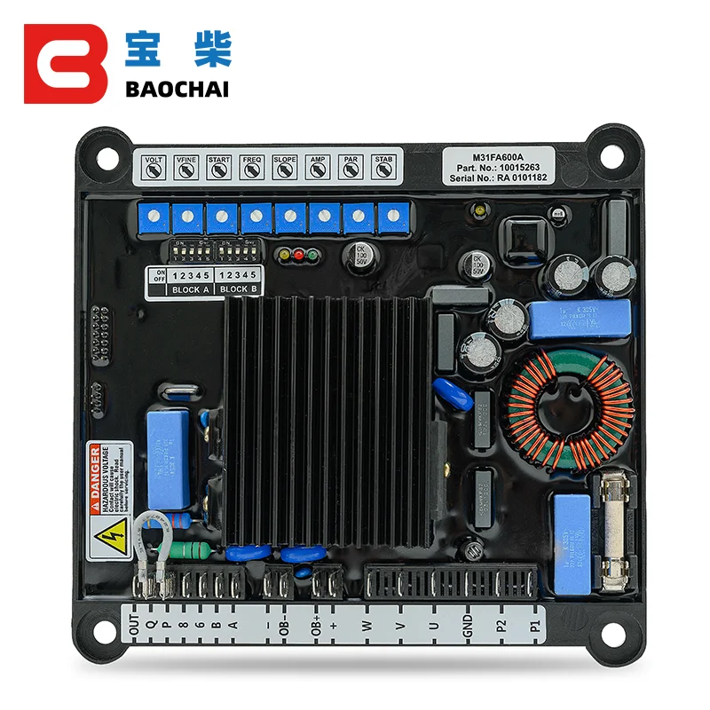 M31FA600A 발전기 안정기 AVR Marelli 발전기 MEC-20용 자동 전압 조정기