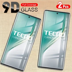 2 - Pack 9D Curved Tempered Glass Screen Protector for Camon 40 Pro 4G (2Pieces)