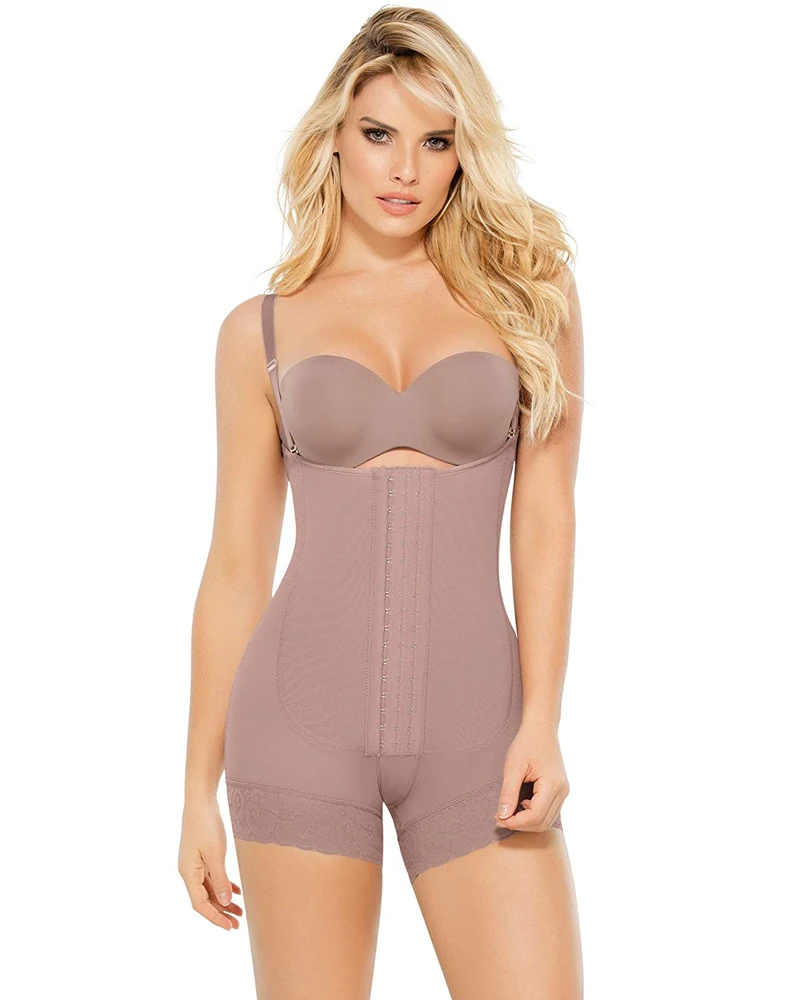 WOMEN BODYSHAPER HIGH COMPRESSION GARMENT Tummy Control Compression Garment Open Bust Shapewear