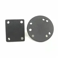 Jadkinsta 1 or 1.5 inch Rubber Ball Mount to Aluminum Motorcycle Round Square Mounting Base Plate for Gopro Camera Cellphones - Image 6