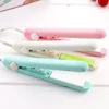 Mini 3D Floating Panels Convenient Fashion Electric Hair Straightener Iron Portable Ceramic Mini Hair Curler Hair Styling Tools 4