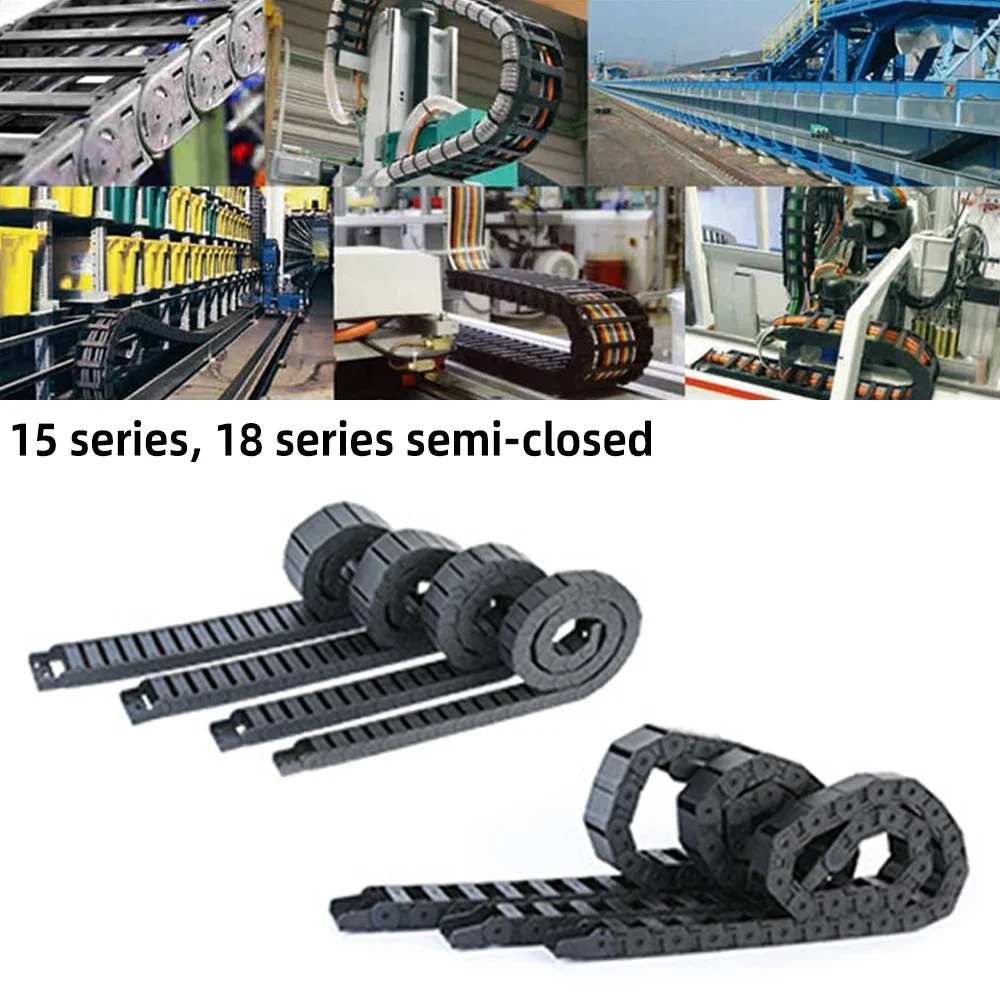 

Cable Chains All Models Bridge Type Non-Opening Plastic Towline Transmission Drag Chain for Machine Nylon Tank Chain Trunking