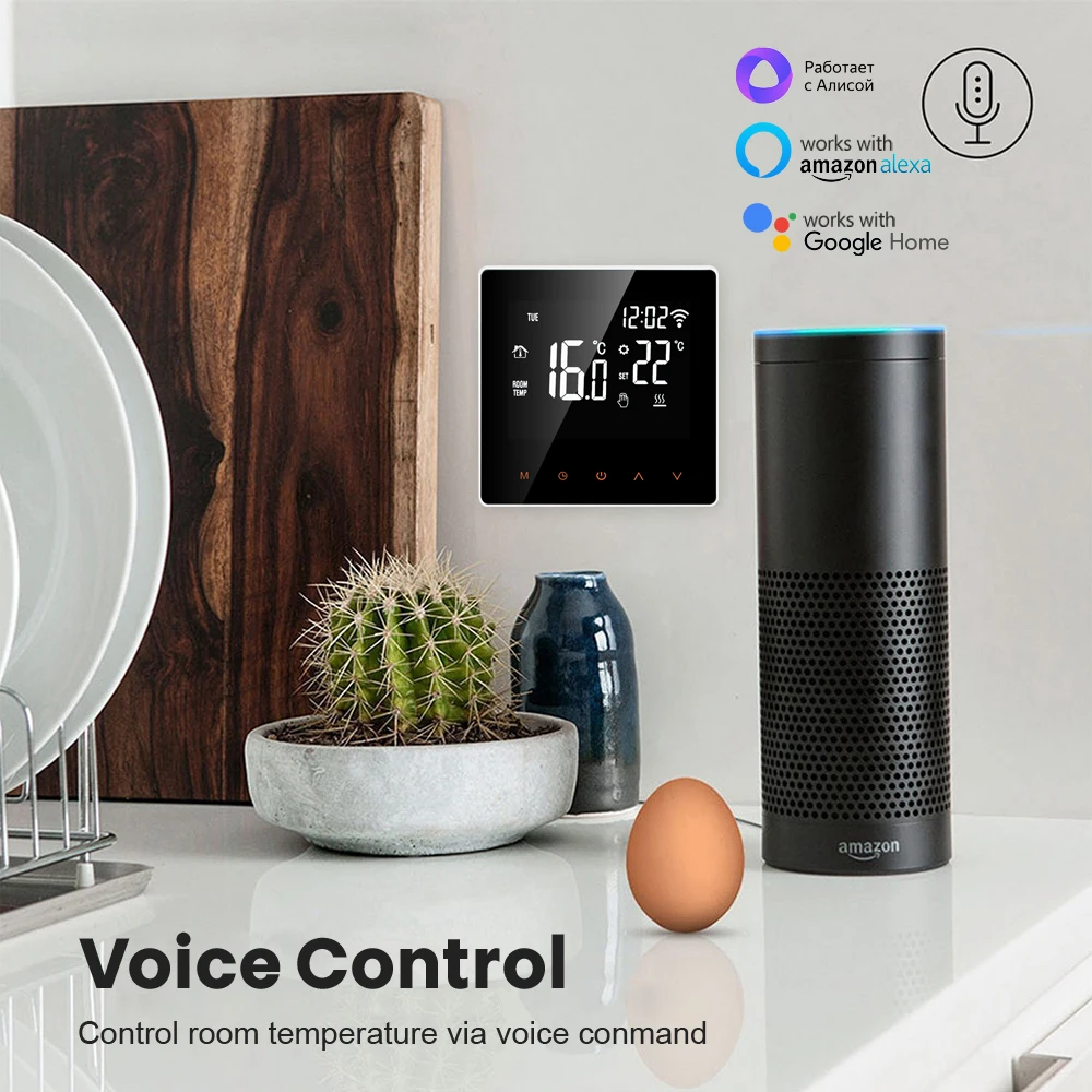 Tuya WiFi Smart Thermostat, Electric Floor Heating Water/Gas Boiler Temperature