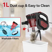 Aspirateur filaire YISORA I5, aspiration 600W 47kPa, cordon de 20 pieds, brosse de sol 3-en-1 à double mode, aspirateur portatif léger pour sols durs, tapis et poils d'animaux 4