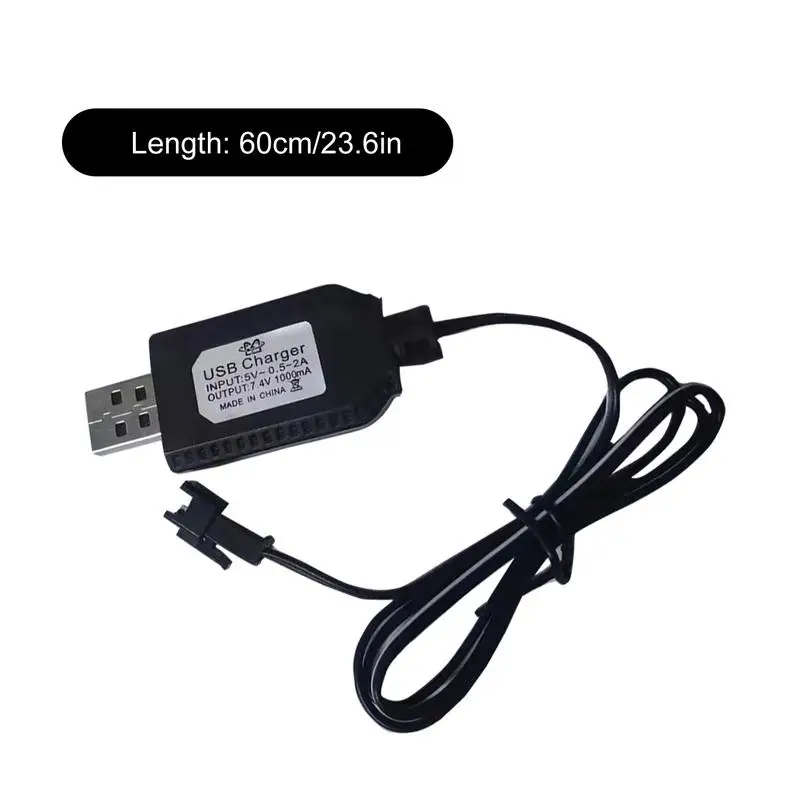 Chargeur USB RC 7.4V Li-ion SM-2P/3P/4P pour avion jouet