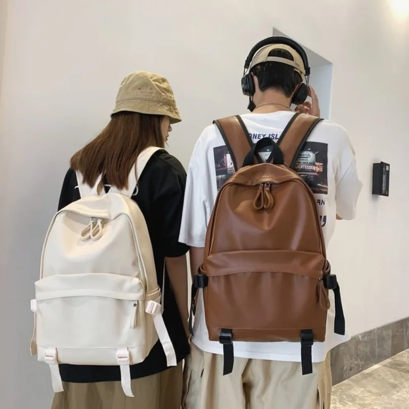 Large Backpack Women Leather Rucksack Women's Knapsack Travel Backpacks Shoulder School Bags for Teenage Girls Mochila BackPack