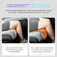 Car Seat Cover with Leg Extender Support Cushion Legrest Breathable Car Seat Cushion with Led Rest Universal for Sedan Suv Truck 5