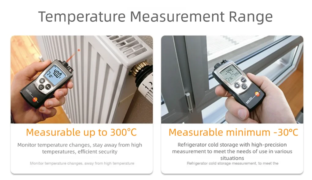 Testo 810 Portable Infrared Thermometer Non-Contact Infrared Thermometer NTC -30