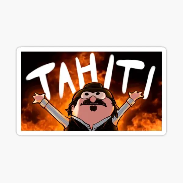 Rdr2 Dutch Tahiti  5Pcs Stickers For Stickers Laptop Print Room Cartoon Kid Decor  Art Window Funny Living Room Water Bottles