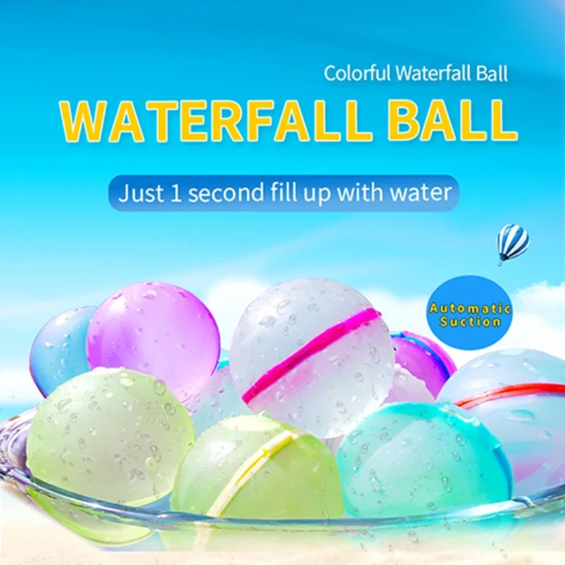 Reusable Water Bomb Splash Balls Water Balloons Absorbent Ball Pool Beach Play Toy Pool Party Favors Kids Fight Games