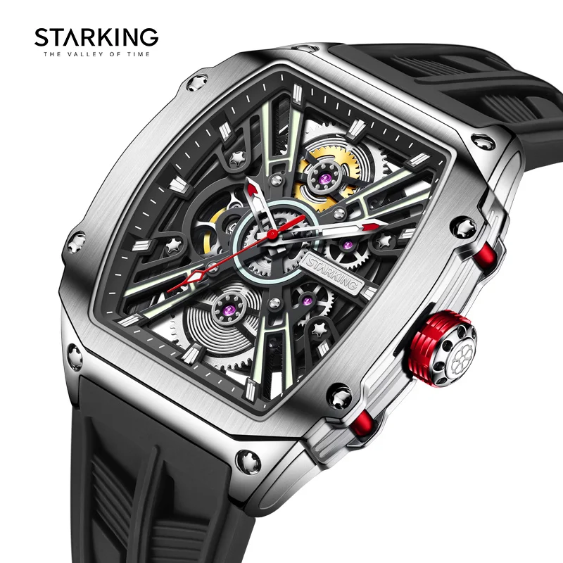 Starking brand men's watch, automatic sports hollow Seiko NH38 movement, highly strong luminous fashion waterproof watch man
