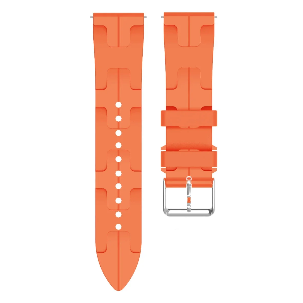 Versatile 22mm Silicone Smartwatch Strap - Premium Replacement Band in Elegant Design