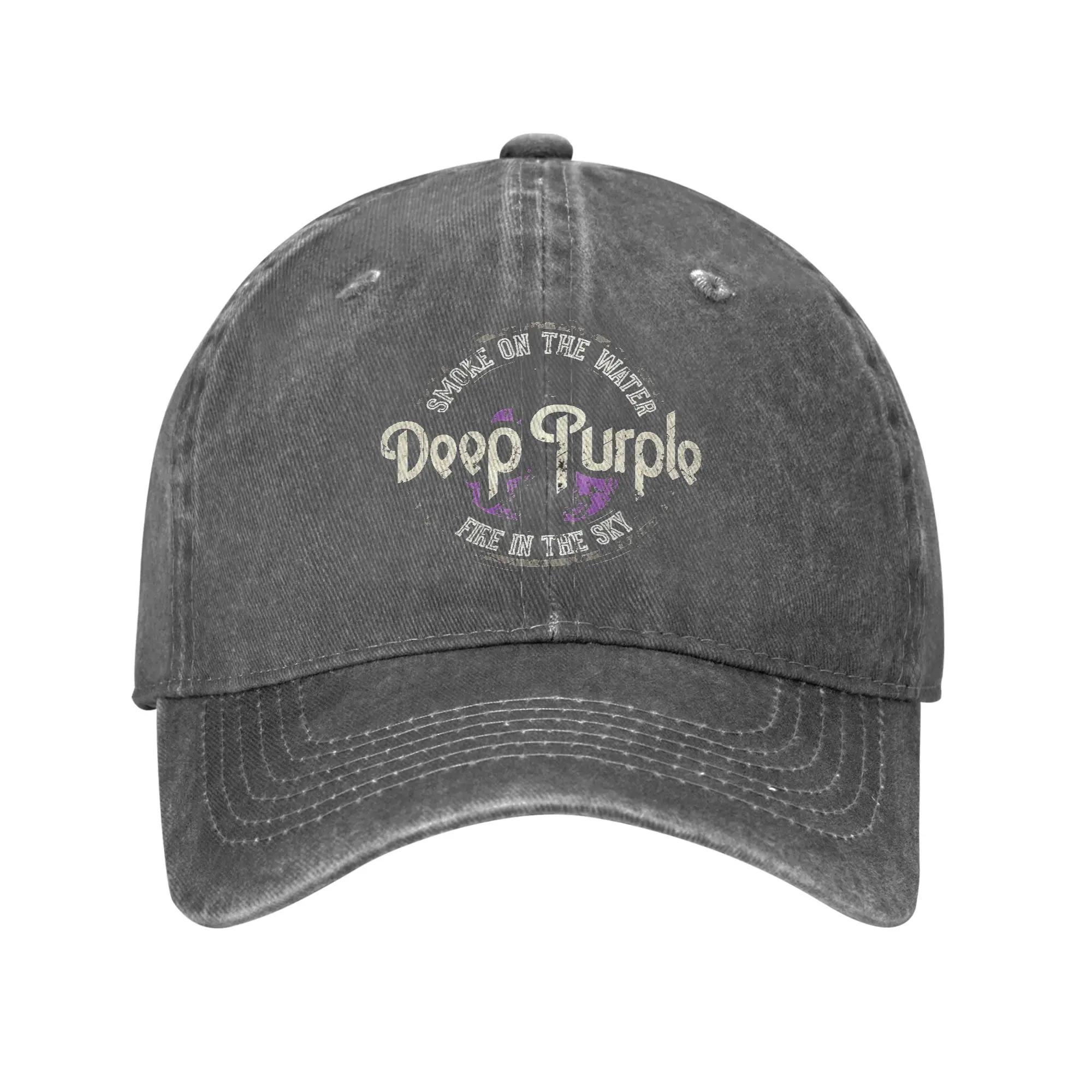 Deep Purple Baseball Cap - Washed Street Style Unisex Hat