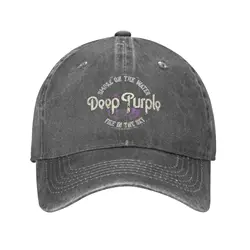 Deep Purple Baseball Cap - Washed Street Style Unisex Hat - One Size (GRAY)