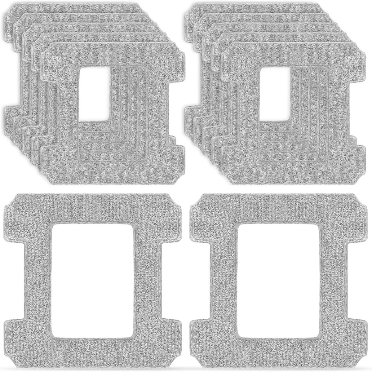 Rrochio Panni per Ecovacs Winbot W2 Omni, 6 Pezzi Panni Lavabile di Ricambio Accessori per Robot Lavavetri Ecovacs Winbot W2, W1 Pro, W1, Lavavetri Accessori Riutilizzabili