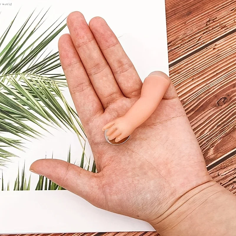 1개 재미있는  팔 마술 트릭 작은 손 장난 농담 마술 소품 동전 사라지는 클로즈업 공연 마술사