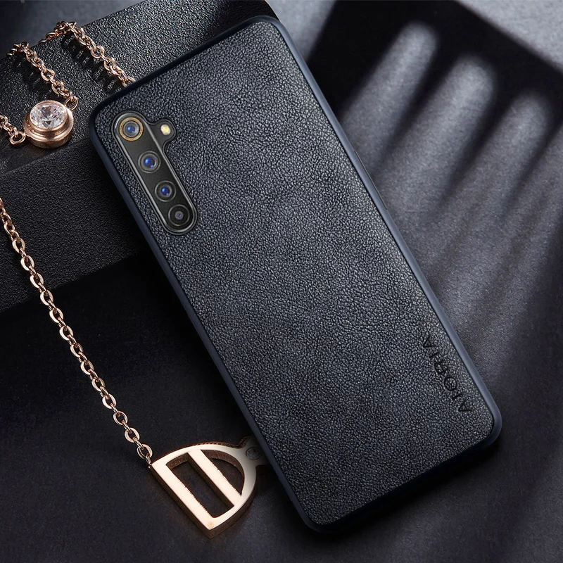 Retro Business Leather-Style Phone Case with Dual-Material Design