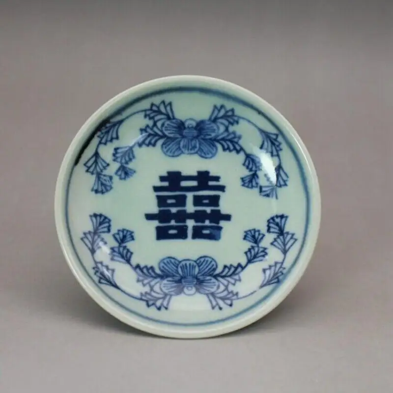 

3,3 "хороший фарфор сине-белый фарфор с китайскими цветами чайная чашка блюдце