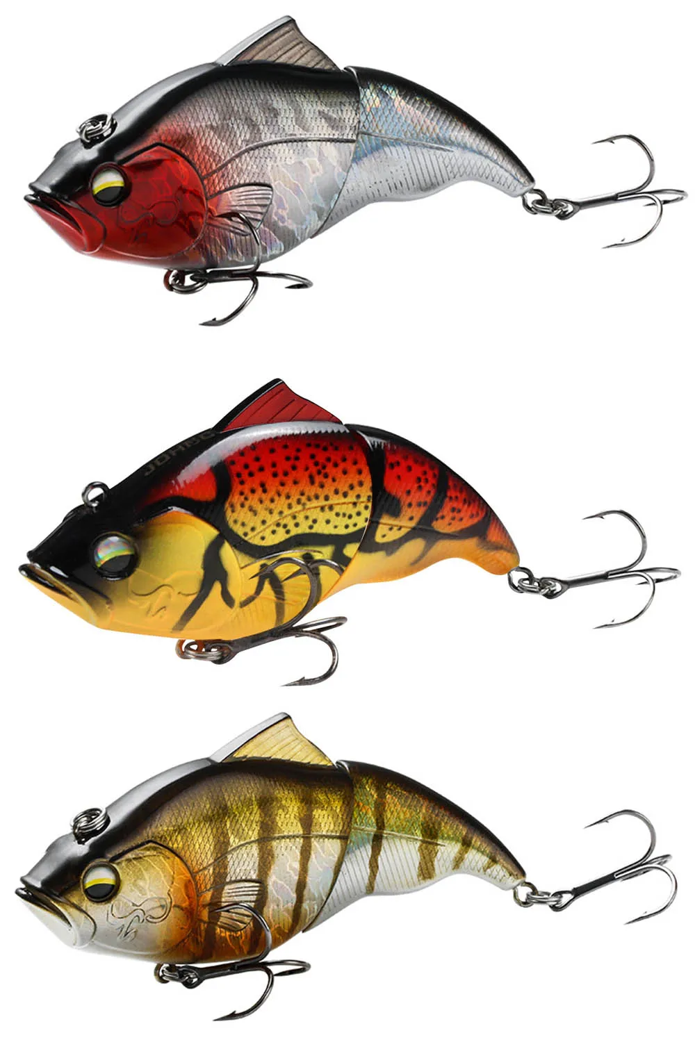 Lipless Vibration Lure Hard Fish Baits 115 mm Kurbelköder Angelköder Langsam sinkender Köder VIB Jointed Fishing Wobbler zum Angeln – Detail 2