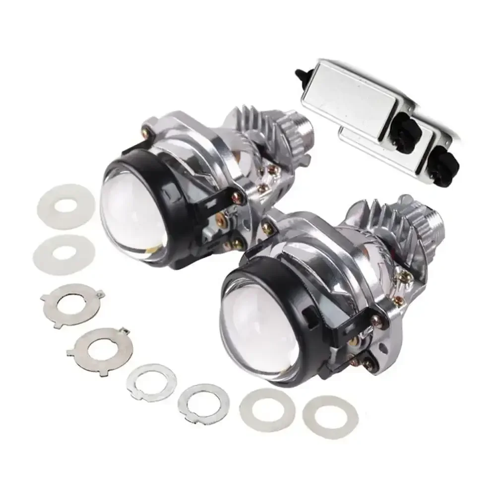 

1.8 Inch 2.0 Inch LED Headlight Mini Bifocal Bi LED Projector Lens Spotlight Modified Car Motorcycle Non-destructive Highlight