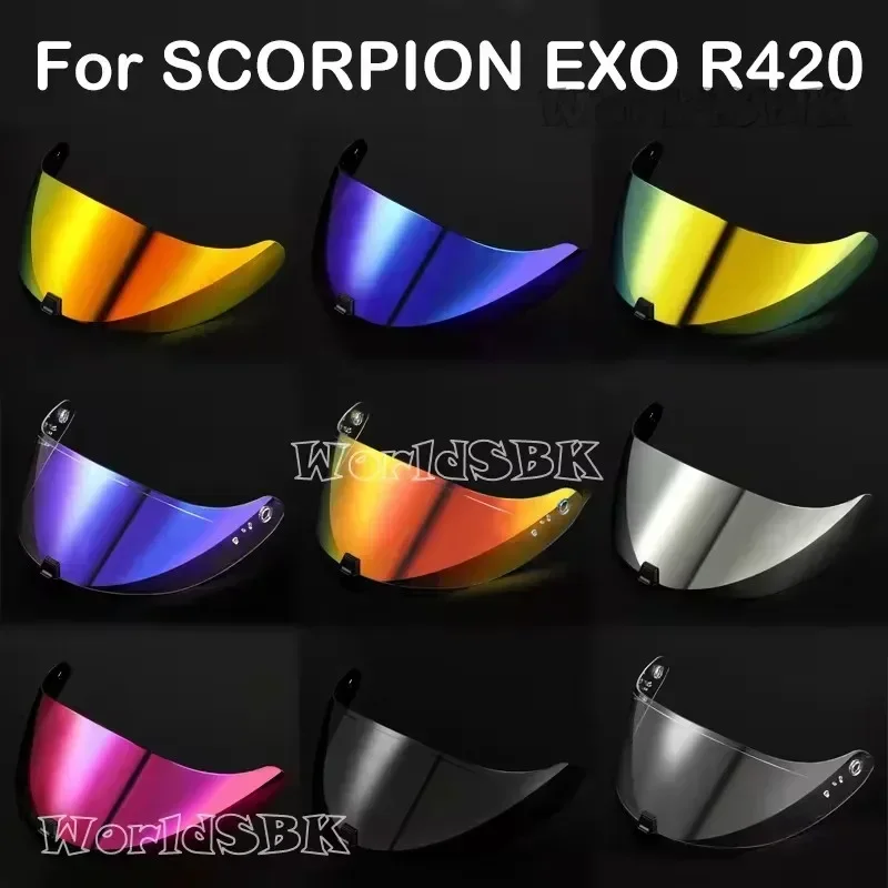 FOR SCORPION EXO-R420 Helmet Visor Shield Lens Motorcycle Accessories Full Face Helmet Anti-UV Scorpion EXO-R420 Casco Moto