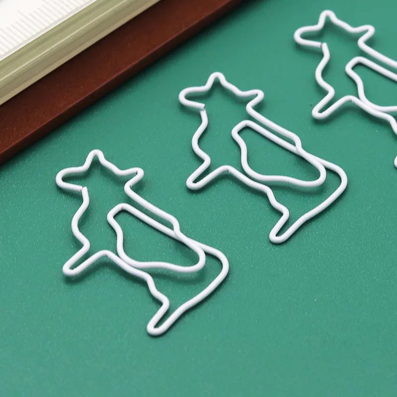 Paper Clips Metal Decoration Accessories Cute Modeling Papers Clip Color Cartoon Animal Paper Clip Clips Decorative 10pcs