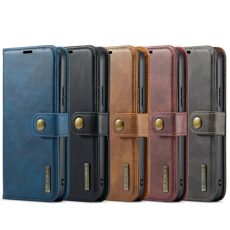 DG.MING Flip Leather Case For Samsung Galaxy A14 A24 A34 A54 A73 A53 A33 A23 A13 4G 5G Wallet Card Slot 2 in 1 Cover