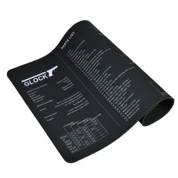 Glock Gen4 Gen5 42 43 Gun Cleaning Mat Gunsmith With Parts Diagram and Instructions Armorers Bench Mat Mouse Pad