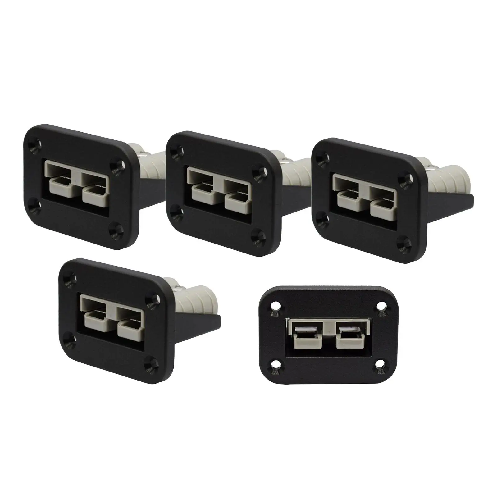5x 50A Plug Mounting Bracket Panel Cover DC 12V-24V for