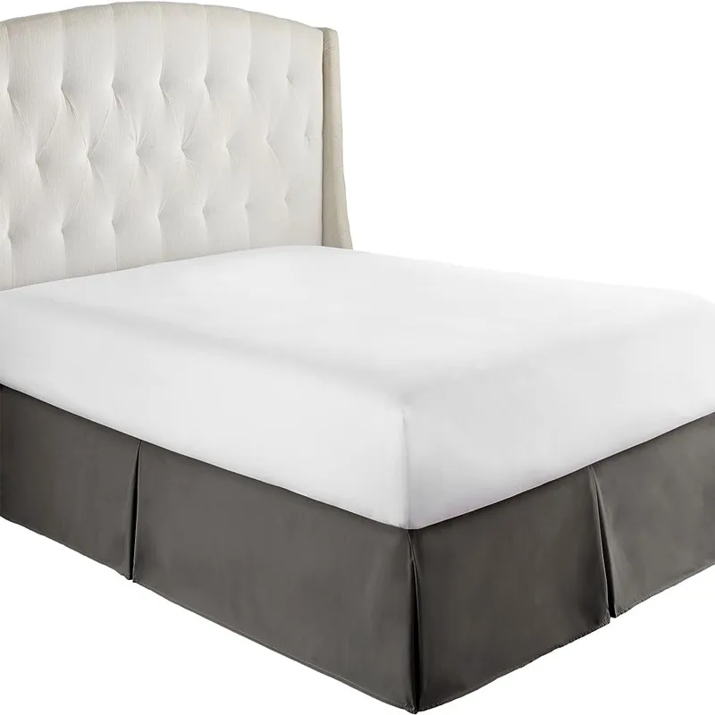 Description Picture 2 of itemTop Selling Well Made Standard Europe Style Pleated Tailored Bed Skirt With Durable Fabric- 35cm(14 Inch) Height（No Sheet）