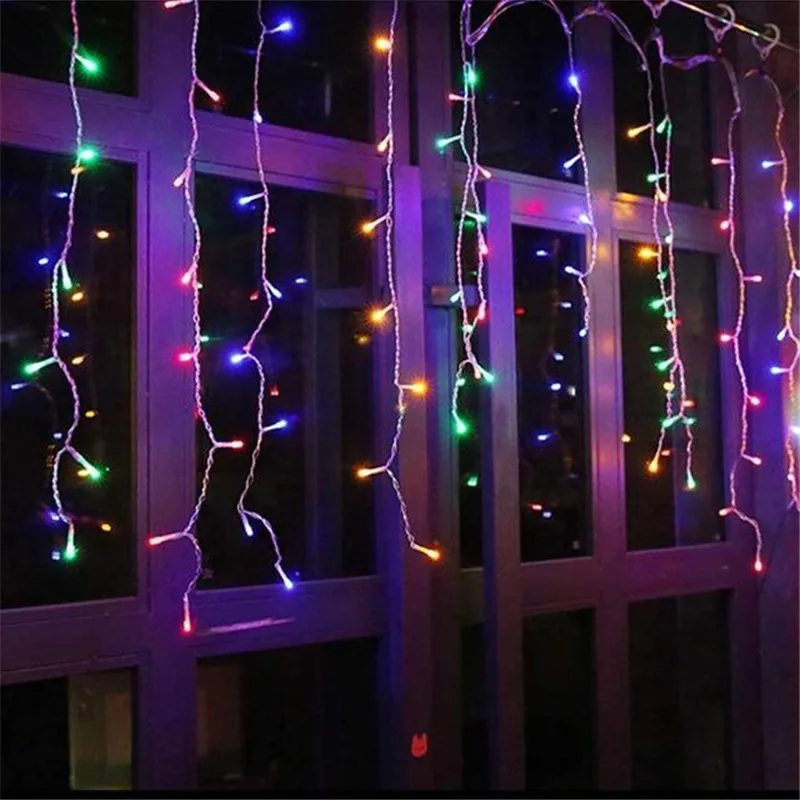 thumbnail image 5 of Cortina de luces LED Twinkle Star de 300 luces LED con forma de luna y estrella, con forma de carámbano, para Navidad, vacaciones y bodas, 5 of 5